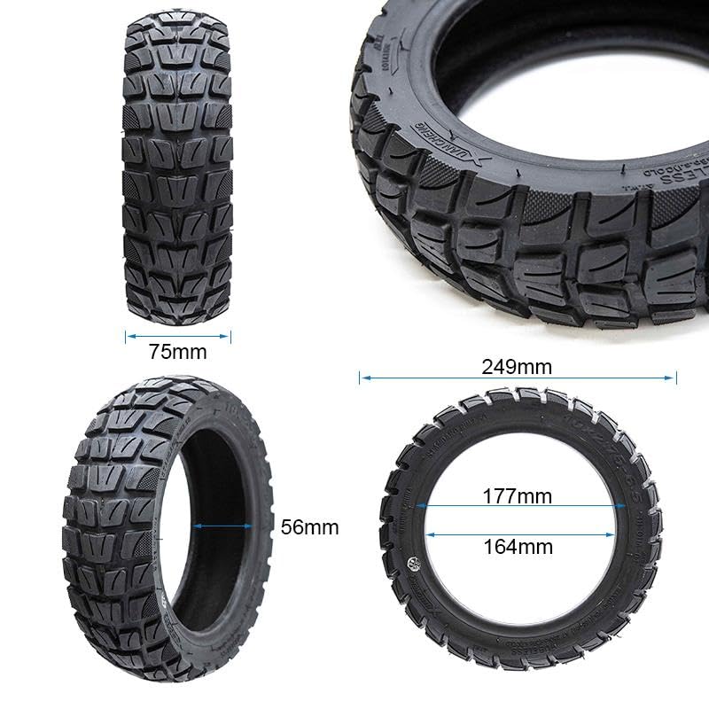 Compatible avec Pneu Trottinette Électrique Tubeless 10x2,75-6,5 [Xuancheng]