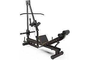 Leg Press Machine with Lat Pull Down Attachment