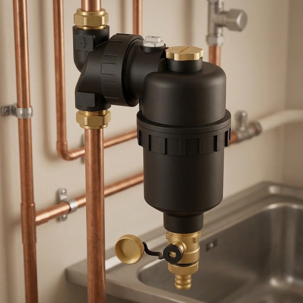 Pré-filtre magnétique HVAC pour système de chauffage, déboueur en acier