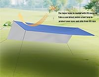 Vista 7 de Wind Tour Tienda de campaña multifuncional portátil, huella, toldo de viaje, mosca de lluvia, refugio impermeable, lona de campamento al aire libre