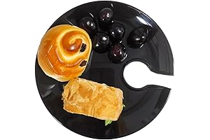 8" Premium Reusable Appetizer Wine Holder Plate: The Perfect Party Essential