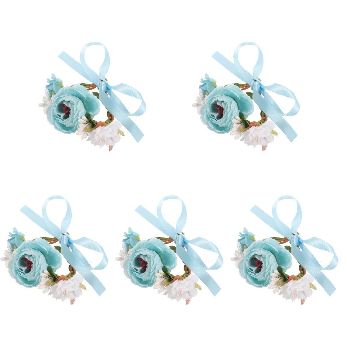 POPETPOP 5pezzi Collarper Gatti e Cani Con Fiori Decorativi Collare Leggero e Traspirantper Eventi Festivi Adatto Matrimonio e Compleanni Design Elegante Per Animali Domestici