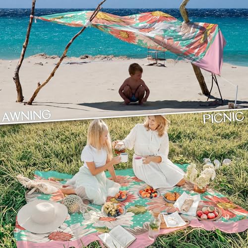 Beach Blanket Waterproof Sandproof 78''X81''/78''X110'' Large Beach Towel - image 5