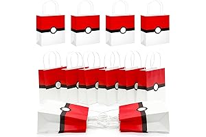 Nivpput 12 PCS Cartoon Party Favor Bags for Kids Birthday