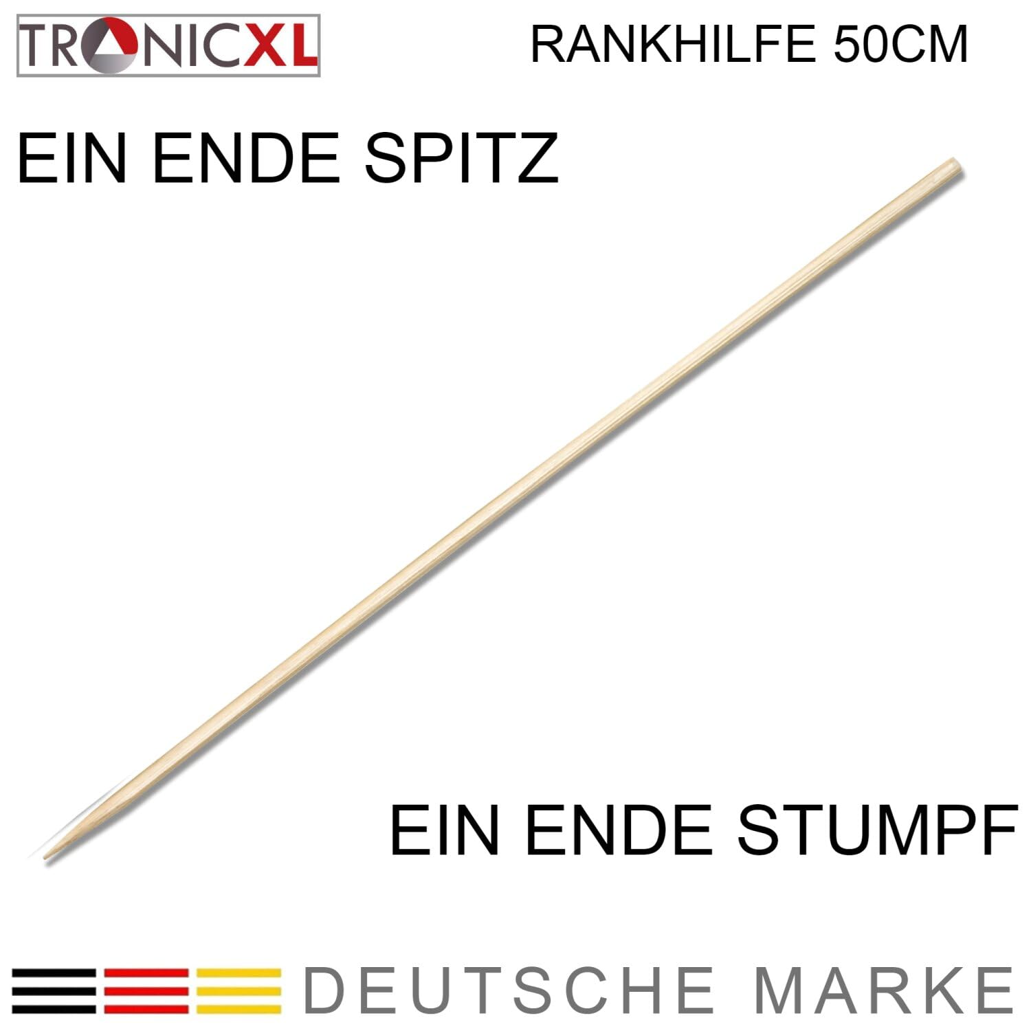 TronicXL 2000x Bambus Grower Grow Pflanzstäbe Rankhilfe Holz Rankstäbe Pflanzen Anzucht Aufzucht Stecklinge für Growbox Zelt Schrank Box Keimen Sämlinge Zubehör