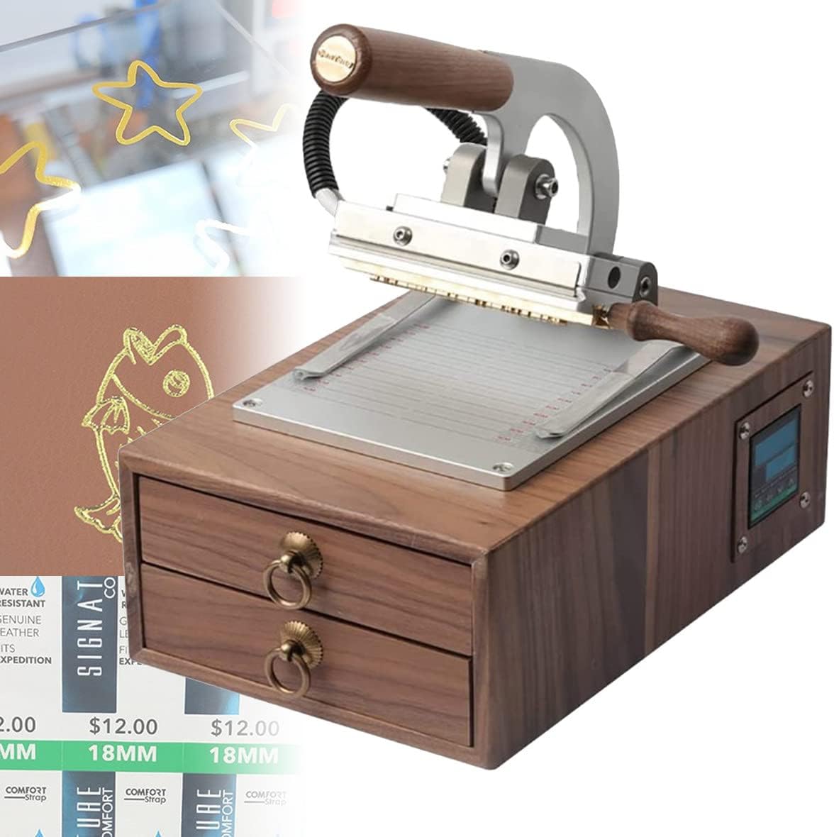 Digital Automatic Leather Hot Foil Stamping Machine Manual Embossing