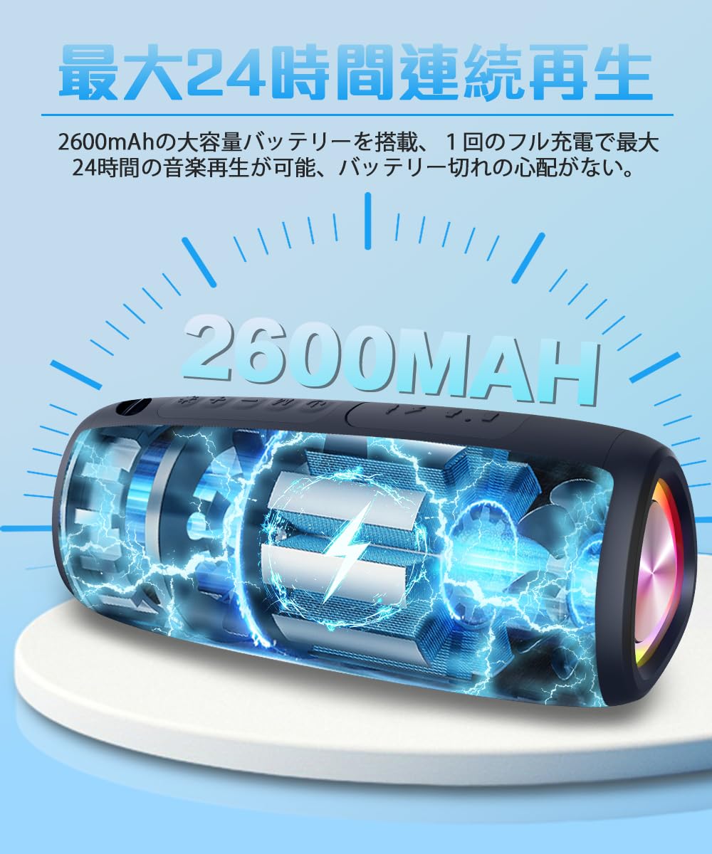 Amazon.co.jp: Bluetooth スピーカー【2025最新型】ワイヤレス