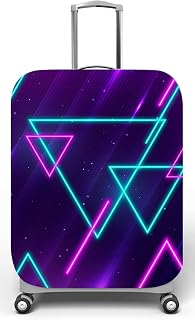 Capa para mala de viagem G, medidas max C48x A75 x P29cm Neon Triangulos