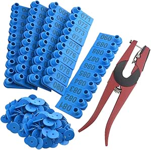 10/20/50Pcs Large Plastic Livestock Ear Tags Cattle Pig Air Ear Tag Set With Number For Sheep Goat Cow Calf Hog Animal I3548733034