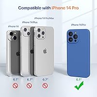 Vista 1531 de Miracase Funda diseñada para iPhone 13 Pro Max con protector de pantalla, [forro de microfibra suave antiarañazos], funda protectora de silicona