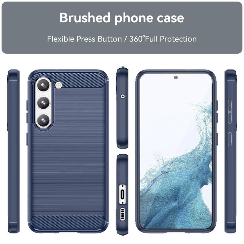 Image of Basic Case for Samsung Galaxy S23 FE (Carbon Fibre Blue)