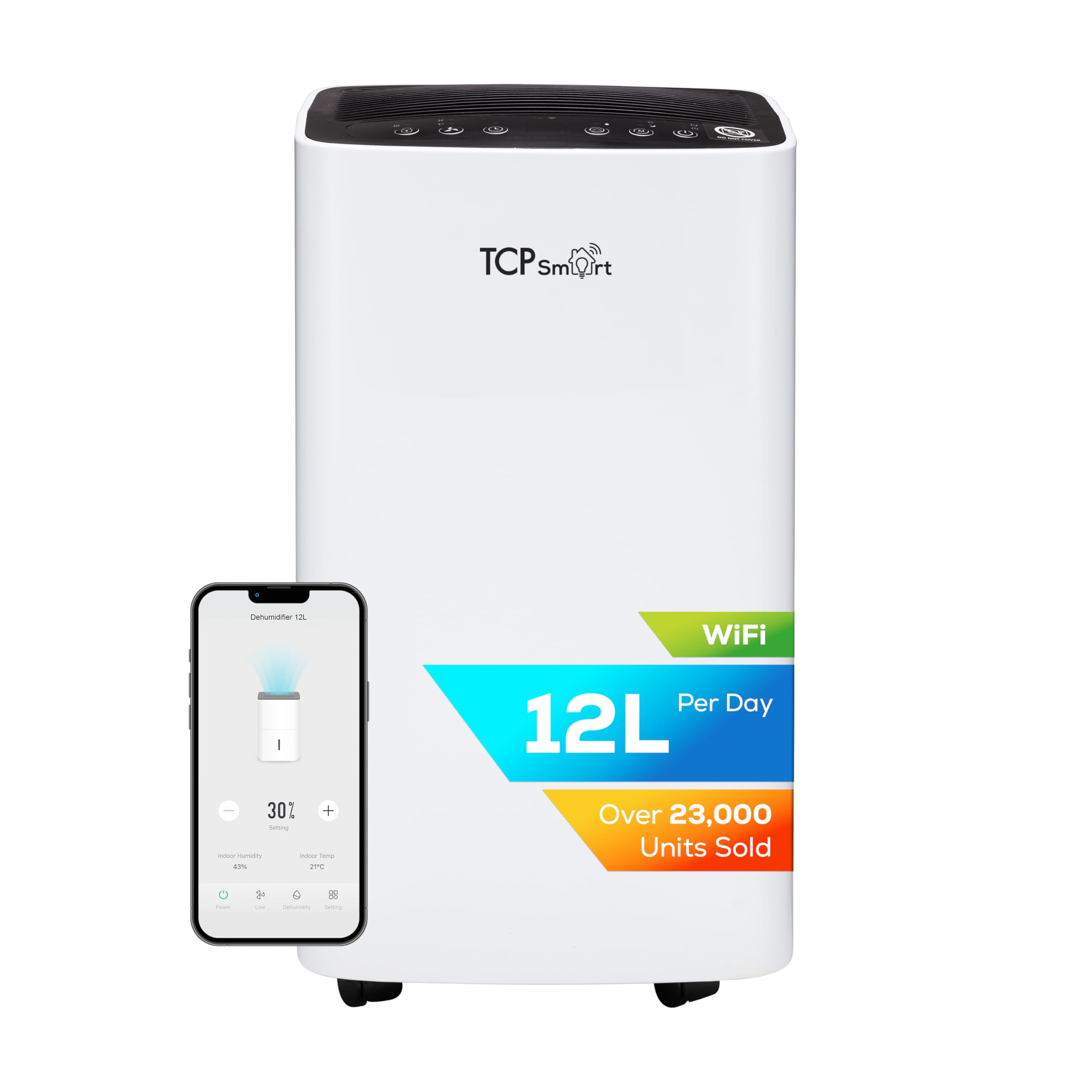 TCP Smart Wi-Fi Dehumidifier 12L Large White