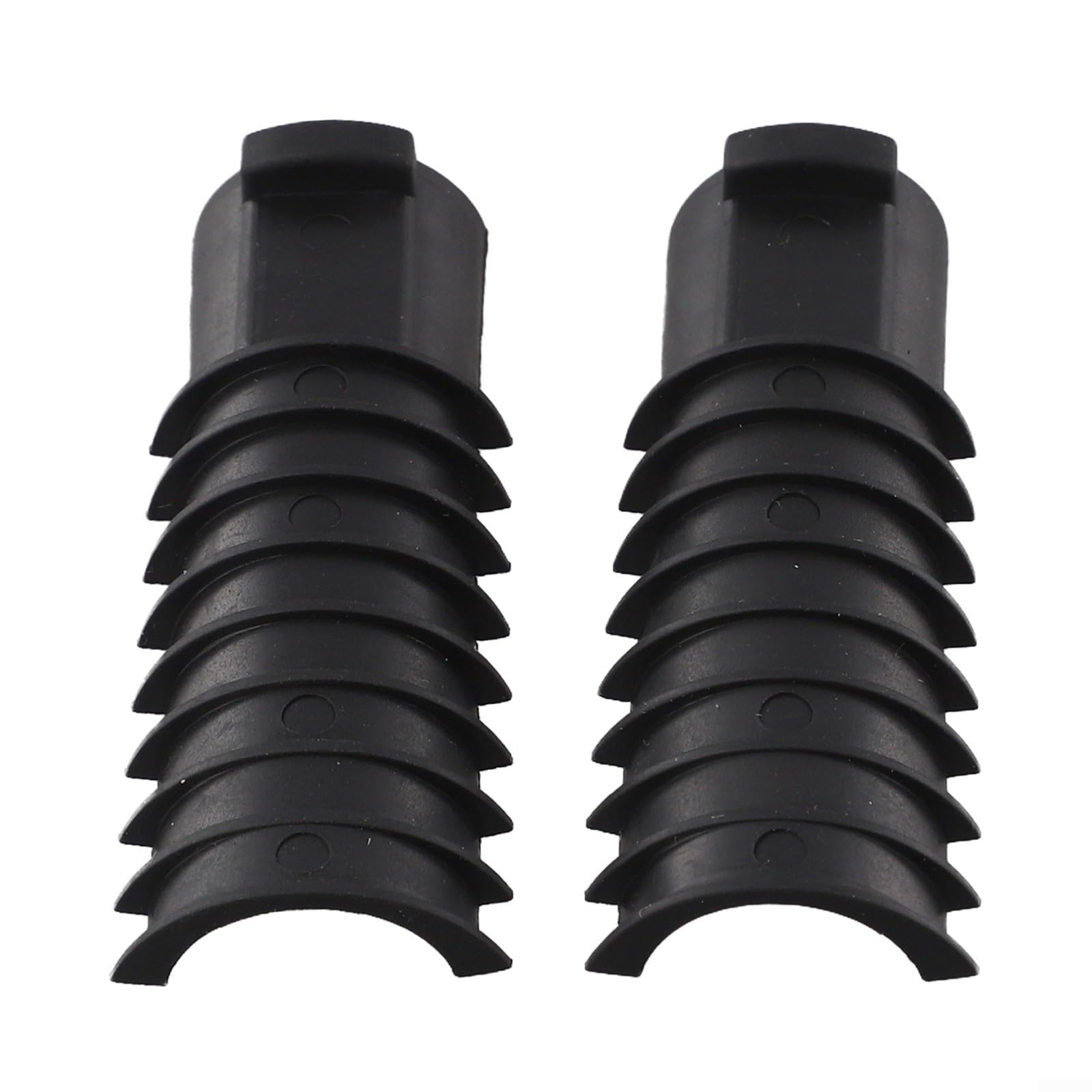 Fahrrad Sattelstütze Interne Batterie Halterung für Di2 Fahrrad 27.2/31.6mm TPE Sattelstütze Akku Halter mit 9-Klingen Design für Erhöhte Reibung Schwarz 2 Stück(Small) Auto & Motorrad