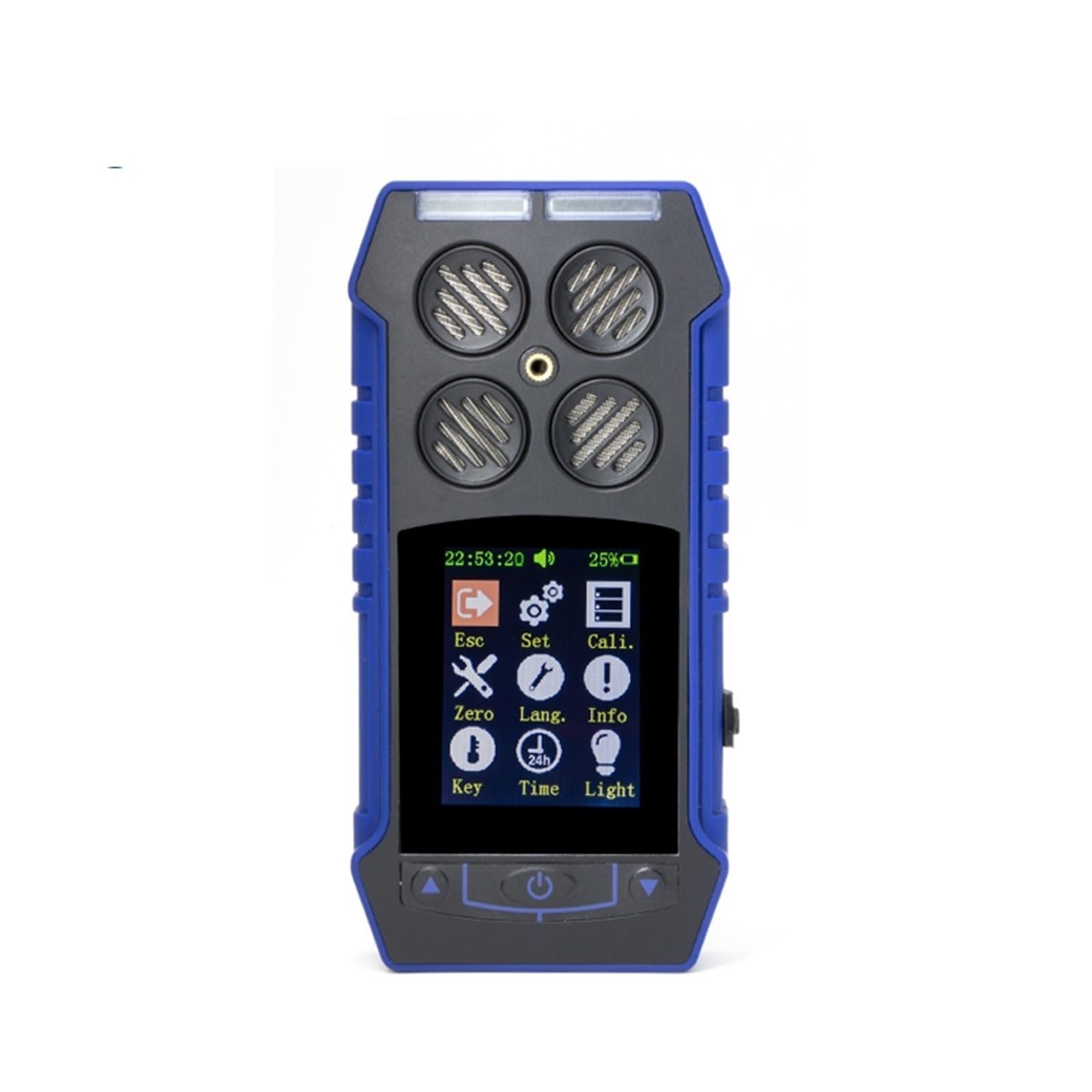 Détecteur de gaz Portable 4 en 1 O2 EX H2S CO, Quatre méthodes d'alarme, Connexion à Trois épreuves avec détecteur de données de Magasin d'ordinateur