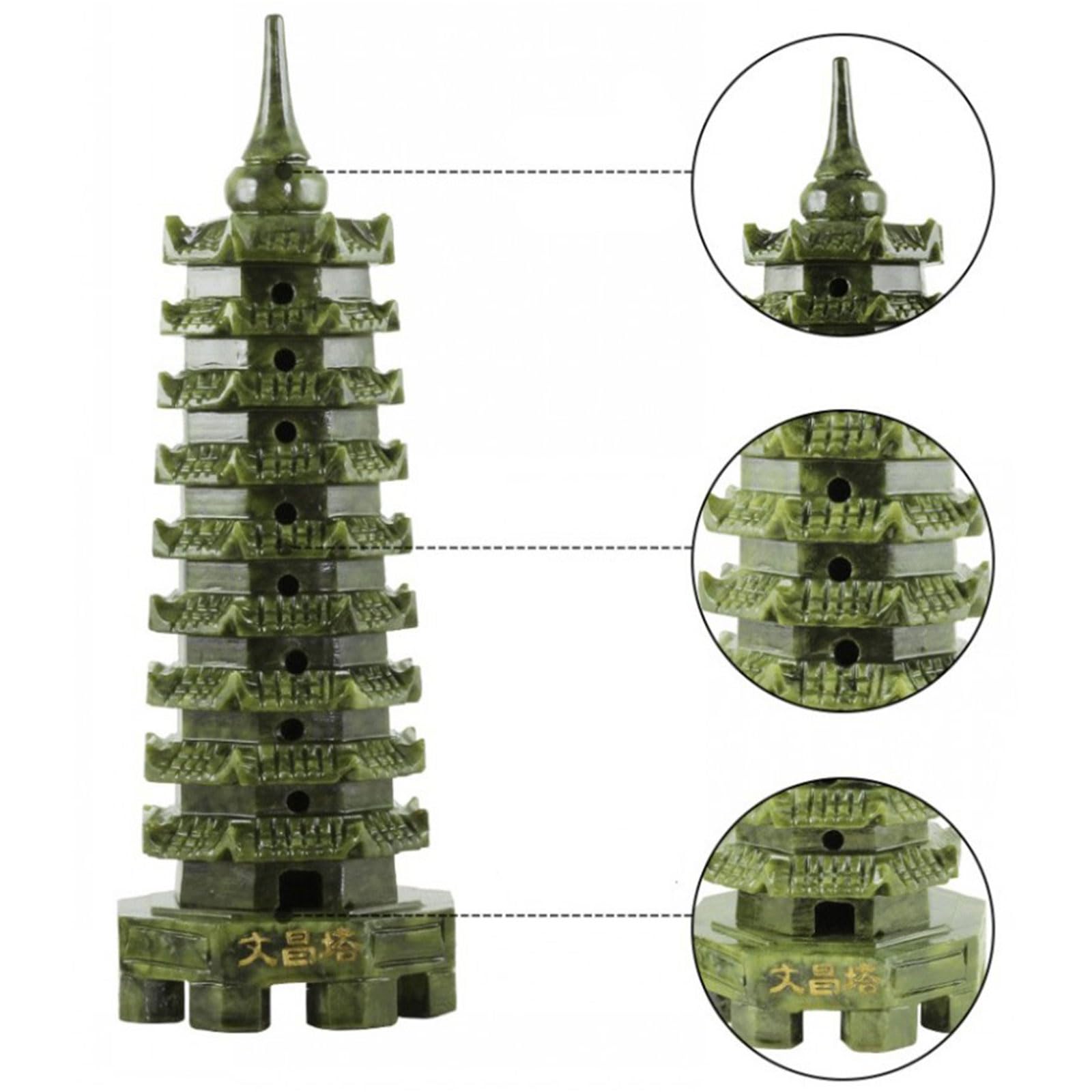 Wieża Green Jade Wenchang – 9-poziomowa pagoda Feng Shui zapewniająca sukces w biznesie, ochronę i dekorację biurka