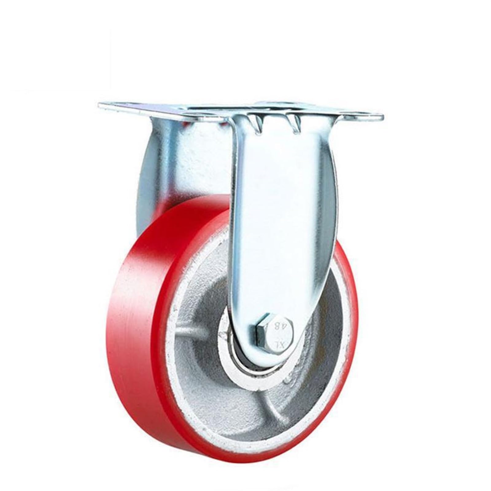 1 Pc Casters 4 Inch CaIron Core Pu Directional Wheel, Medium-sized Iron Polyurethane Mute Wear-resistant Industrial Caster