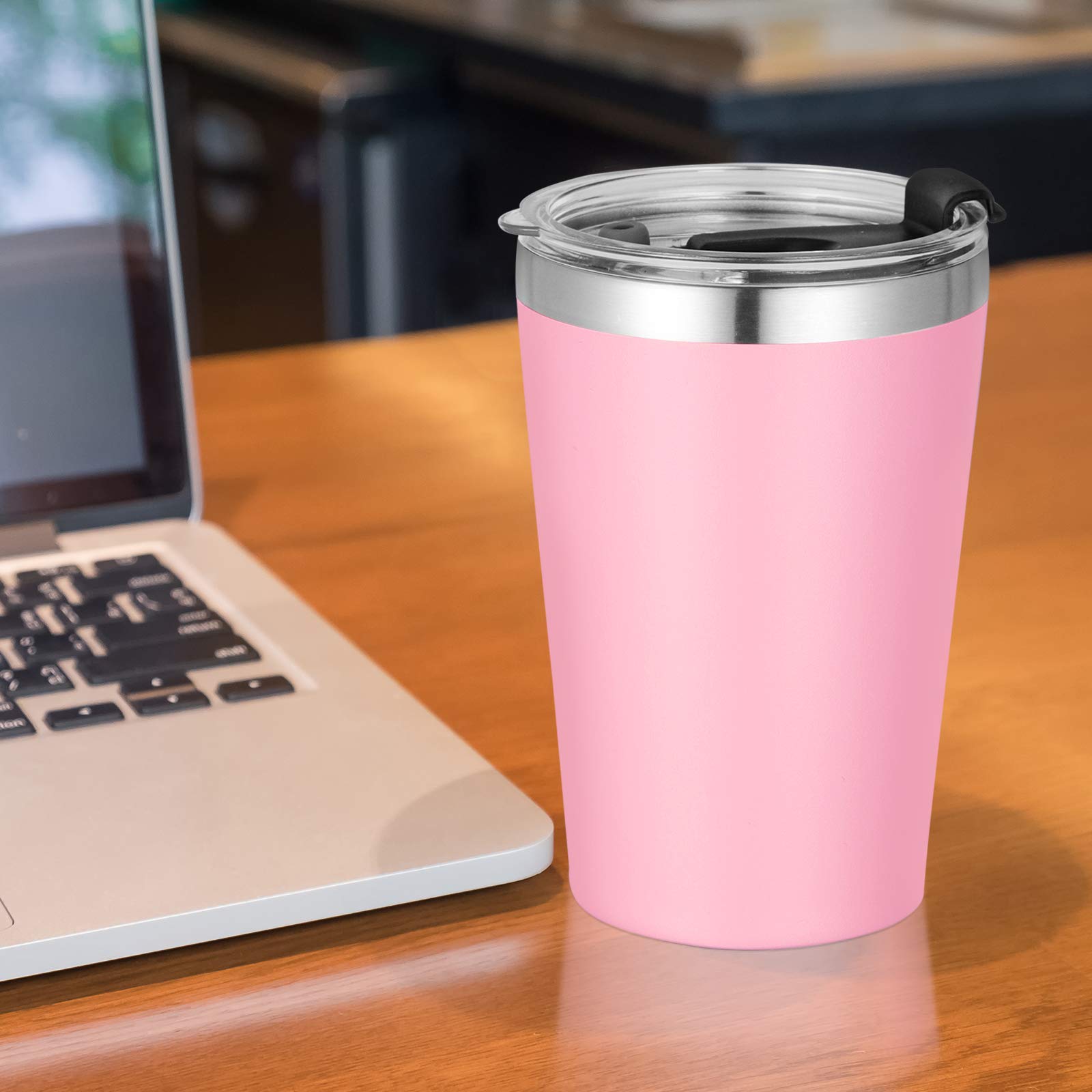 Amazon.com | VEGOND 12oz Tumbler Stainless Steel Tumbler bulk Vacuum  Insulated Double Wall Travel Tumbler with Lid and Straw Reusable Tumbler,  Pink 6 Pack: Tumblers & Water Glasses