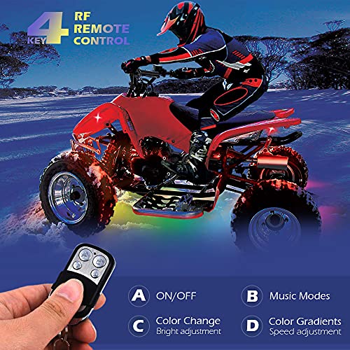 image for Brightronic SHINIGHT 10 Pcs Motorcycle LED Light Kits, App Control Mul