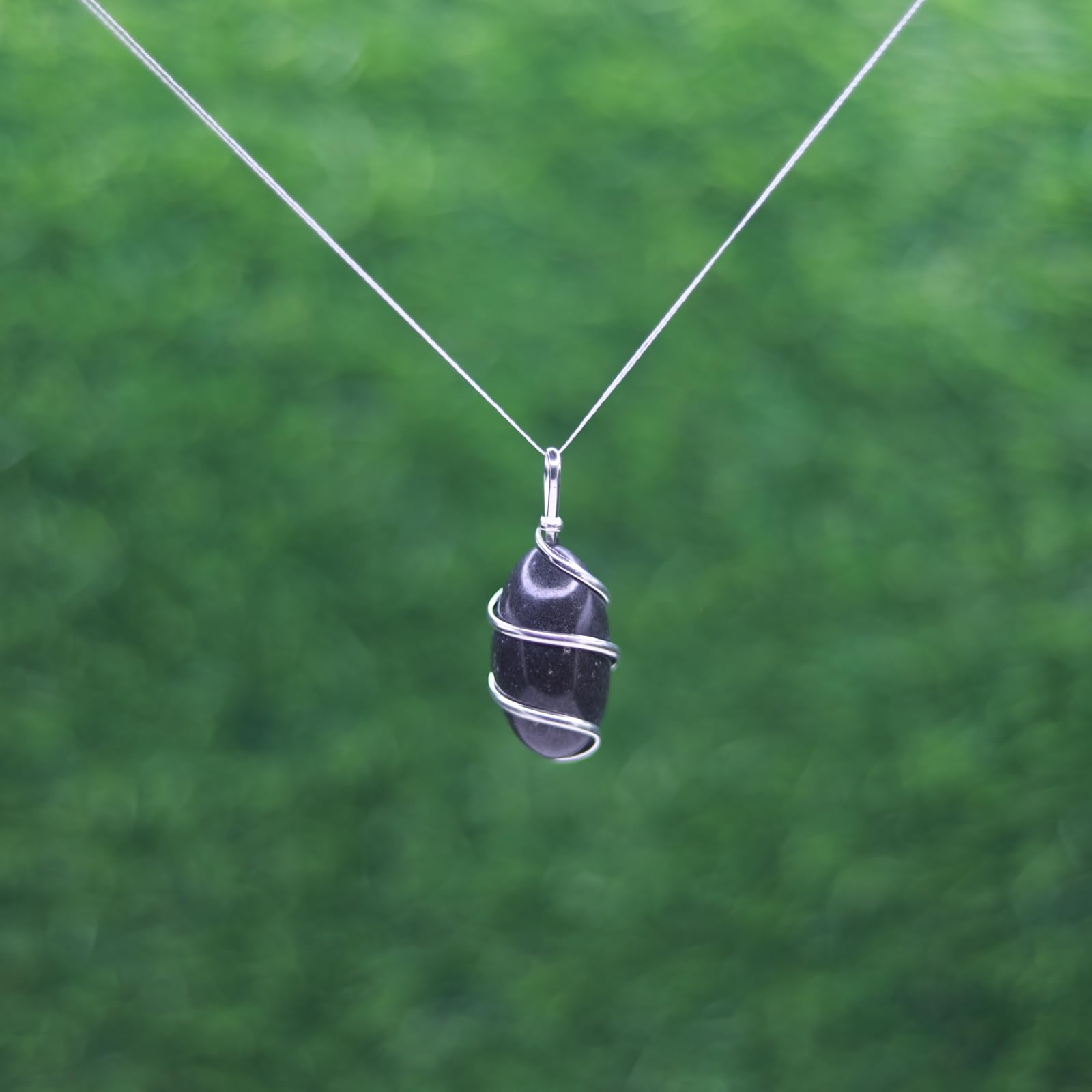 Neelkanth Shivling Stone Narmada Pendant/Locket for Men & Children