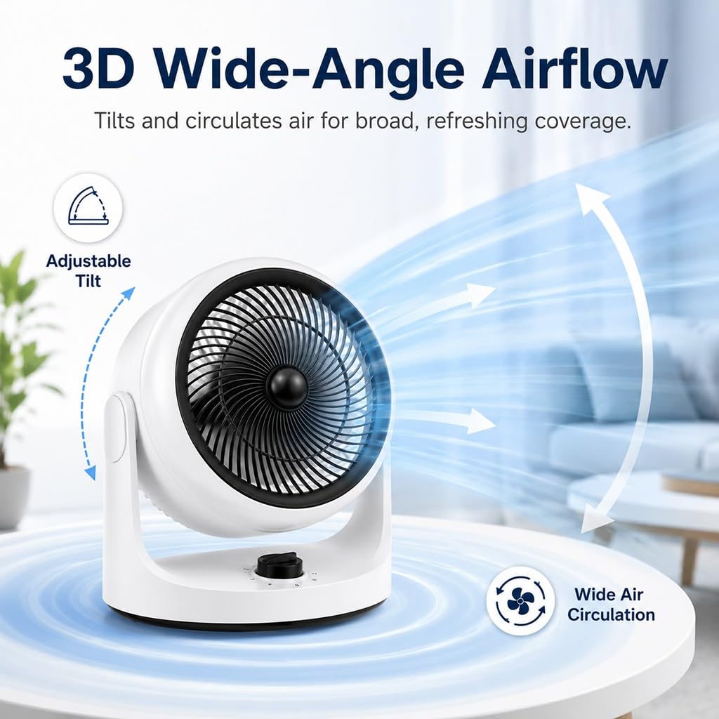 Ventilateur Circulateur D'air De Refroidissement Compact