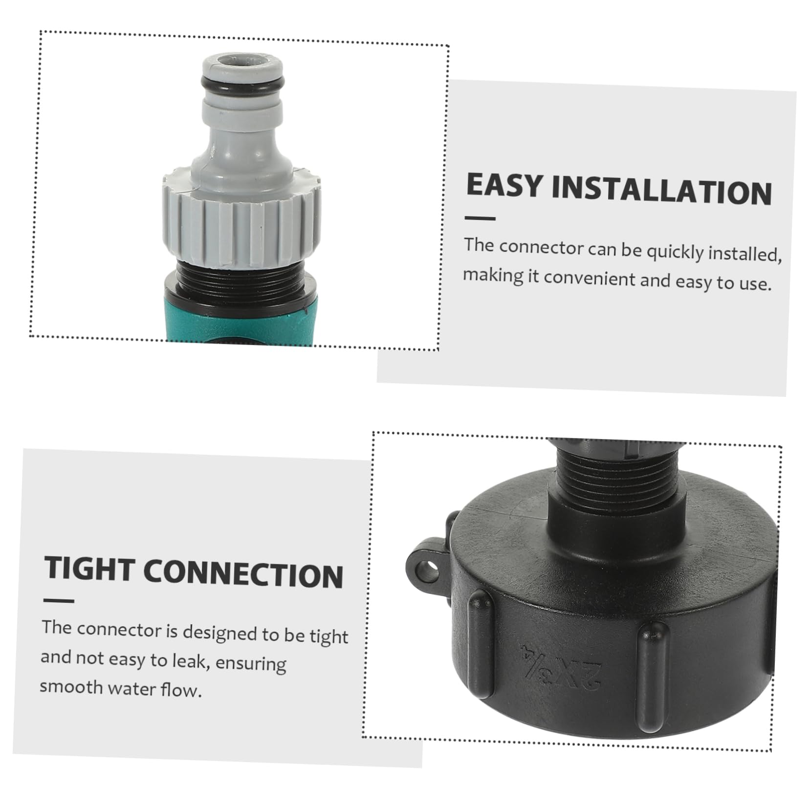 SUPVOX 4 Raccordi A Innesto Rapido Per Tubo Da Giardino Connettore Multiuso Per Tubo Flessibile Facile Da Installare