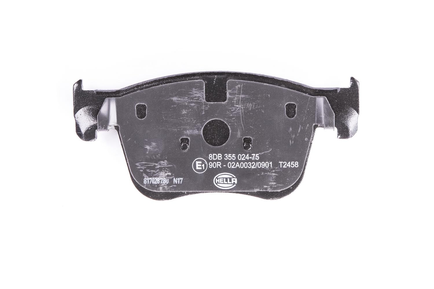 HELLA PAGID 8DB 355 024-751 Juego de pastillas de freno T2458 Espesor 17.1mm Sistema de frenos Teves no preparado para indicador de desgaste por ej. CITROEN / PEUGEOT