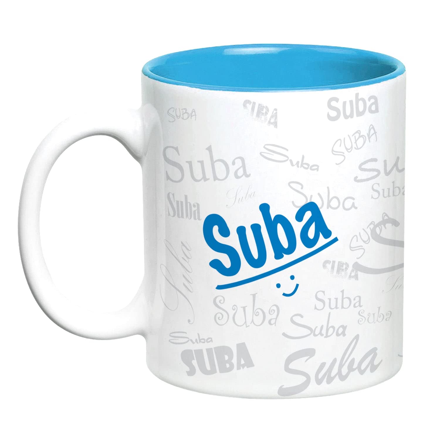 Hot Muggs Me Graffiti Mug - Suba Personalised Name Ceramic, 315ml, 1 Unit