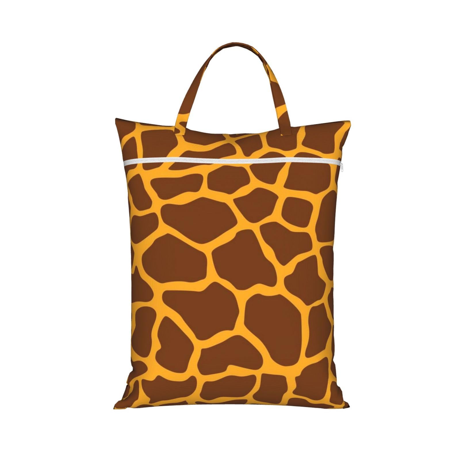YFSGDLBN Giraffe Print printed Travel dirty laundry bag clothes pack Storage Basket Bag
