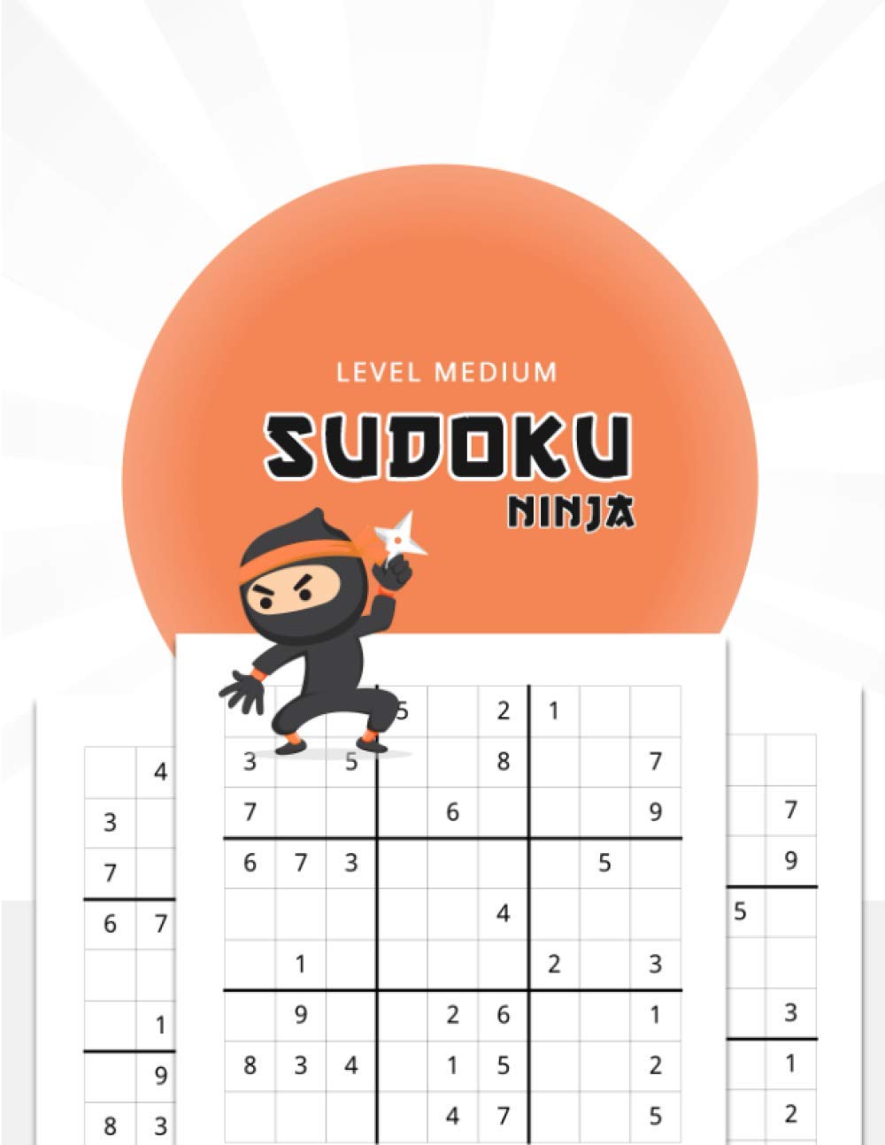 Sudoku Ninja Level Medium: Large print. Soft cover. One sudoku per page.