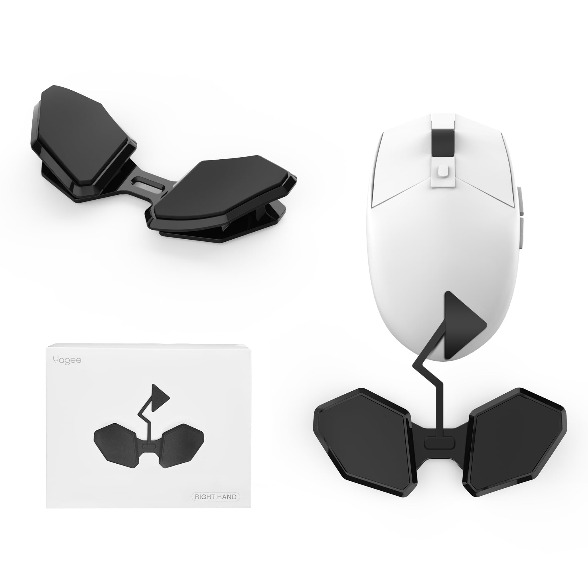 YaGee Mouse Wrist Rest 3.0, Ergonomic Right-Handed Gaming Support, Attaches to Mice for Smooth Gliding, Anti-Fatigue & Carpal Tunnel Relief for