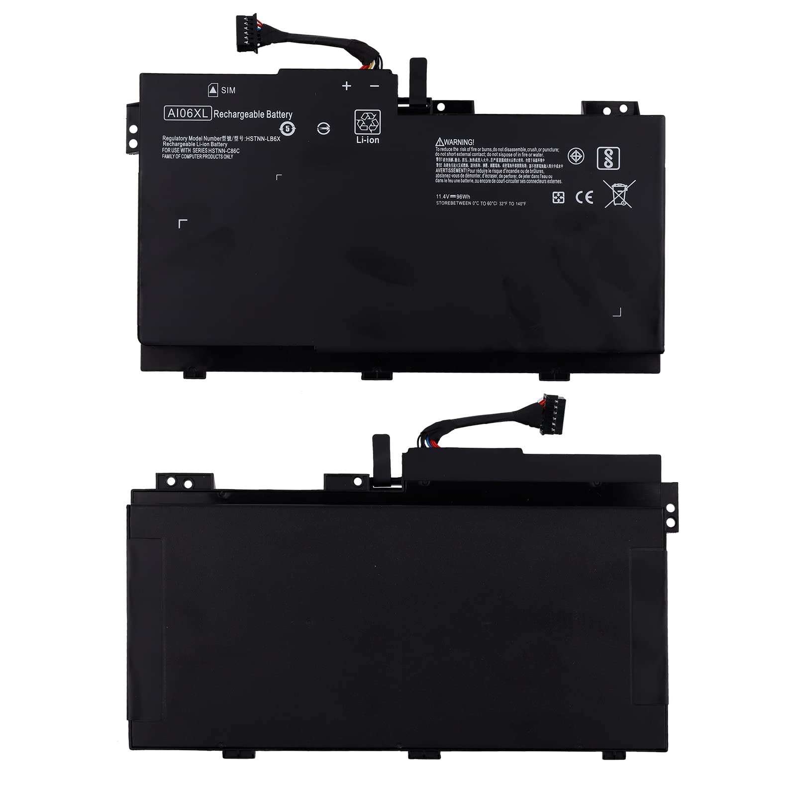 Batteria di ricambio compatibile con HP ZBook 17 G3 Series HSTNN-C86C HSTNN-LB6X AI06XL Laptop Battery Replacement