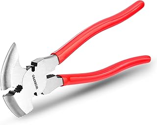 WORKPRO Fencing Pliers, 10-inch Multi Fence Pliers Tool, Heavy Duty Fencing Tools, Barbed Wire Fence Tools, Fence Cutter, Nail Puller, Staple Puller, Cutting Wire, Hammer Head