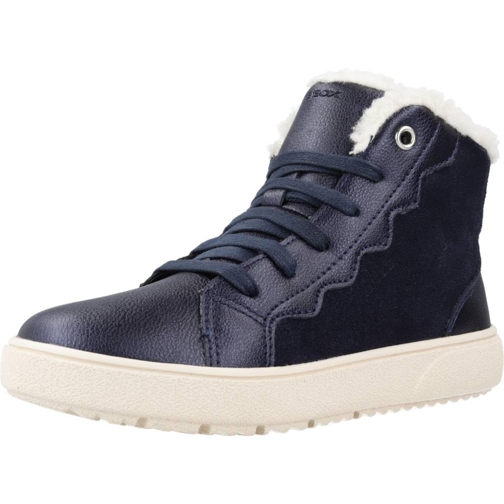 Geox J Theleven Girl ABX Sneaker, Dk Navy, 7.5 UK Child