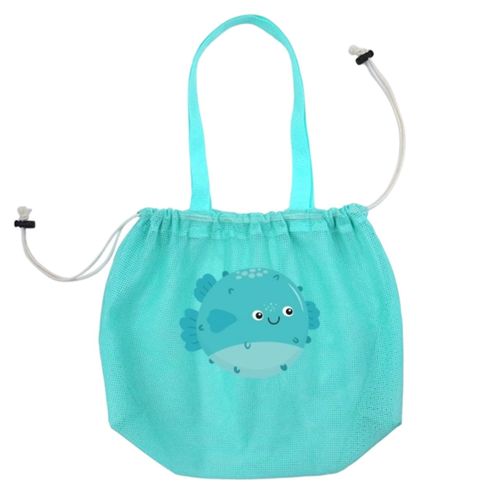 Bolsa de almacenamiento de malla infantil con cordón para viaje