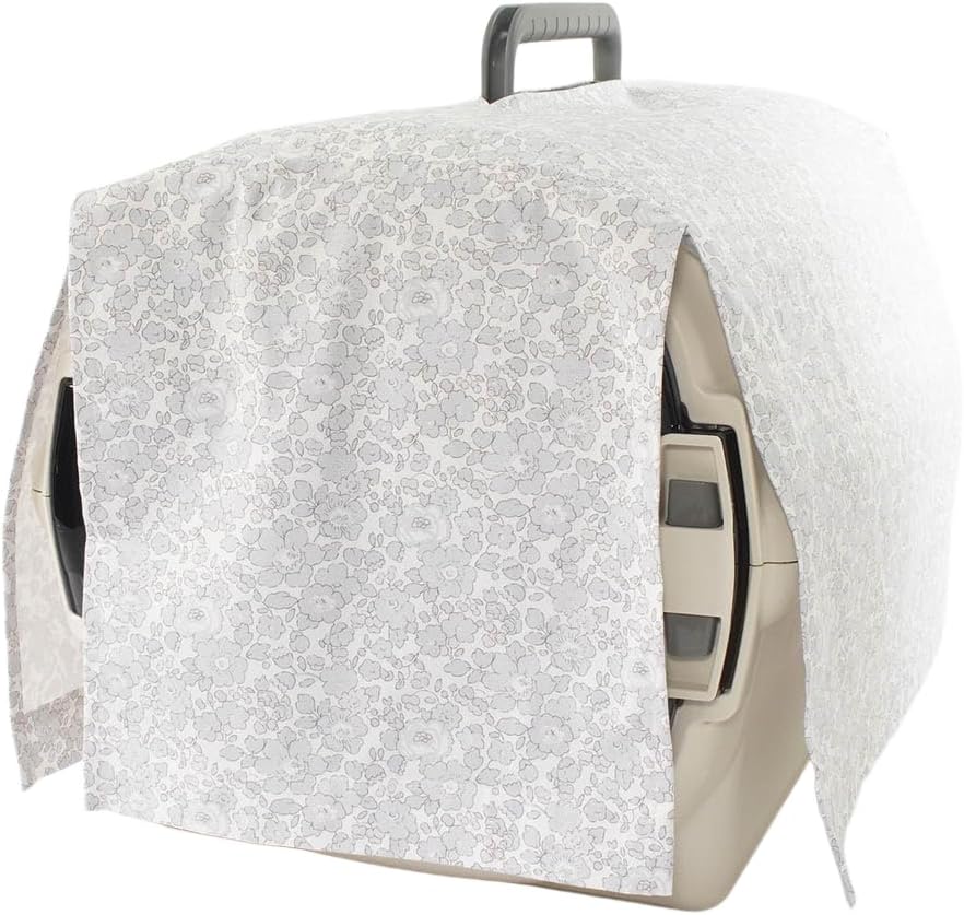 Helen's 目隠しクレートカバー リバティプリント Betsy グレー Mサイズ