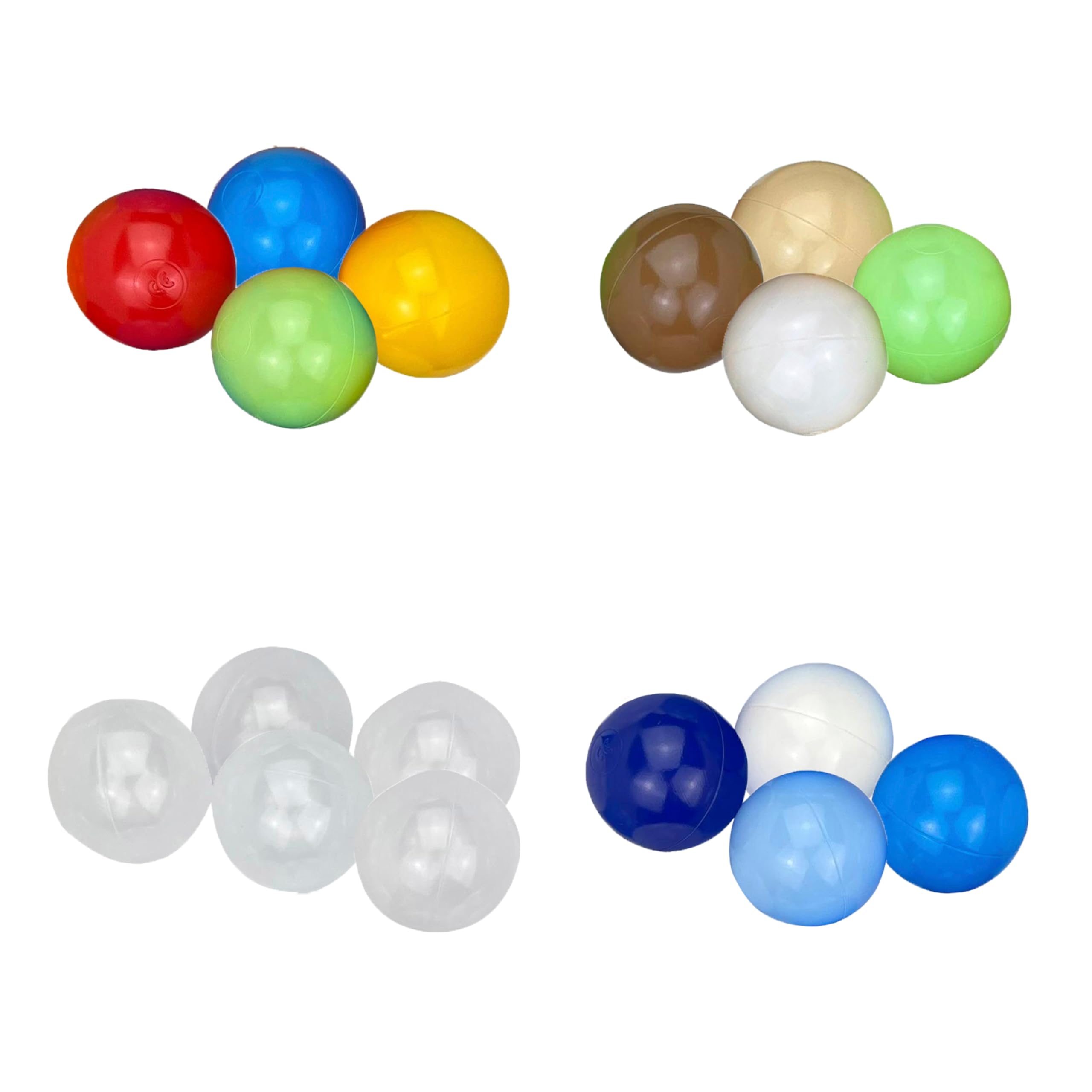 Betzold Bällebad-Bälle - 500 Stück Plastikbälle 6 cm Bälleset Spielbälle für Bällebad