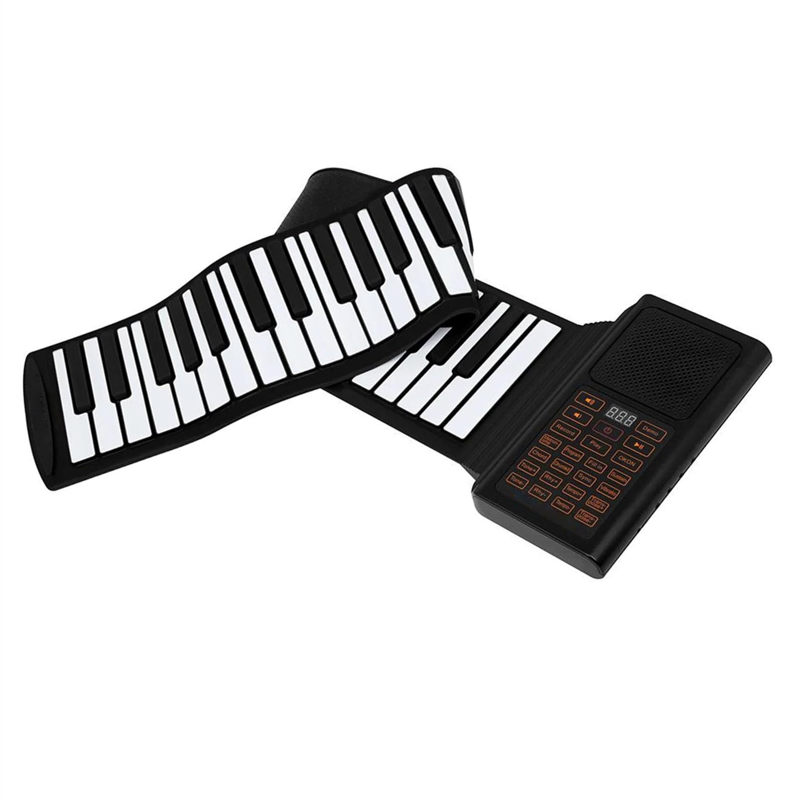 61キーロールアップピアノ電子MIDIキーボード内蔵ラウドスピーカー付ポータブル Amazon.co.jp: Rock And Roll It - Studio Piano。ロールアップ