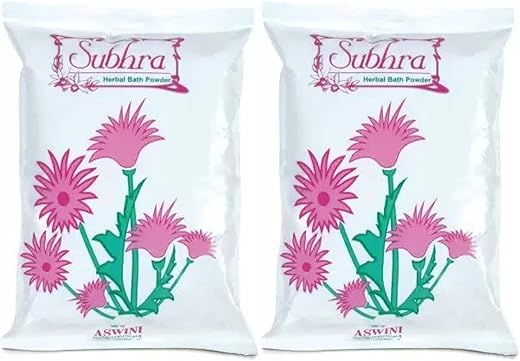 Aswini Subhra Herbal Bath Powder 900 gram (450gx2pack)