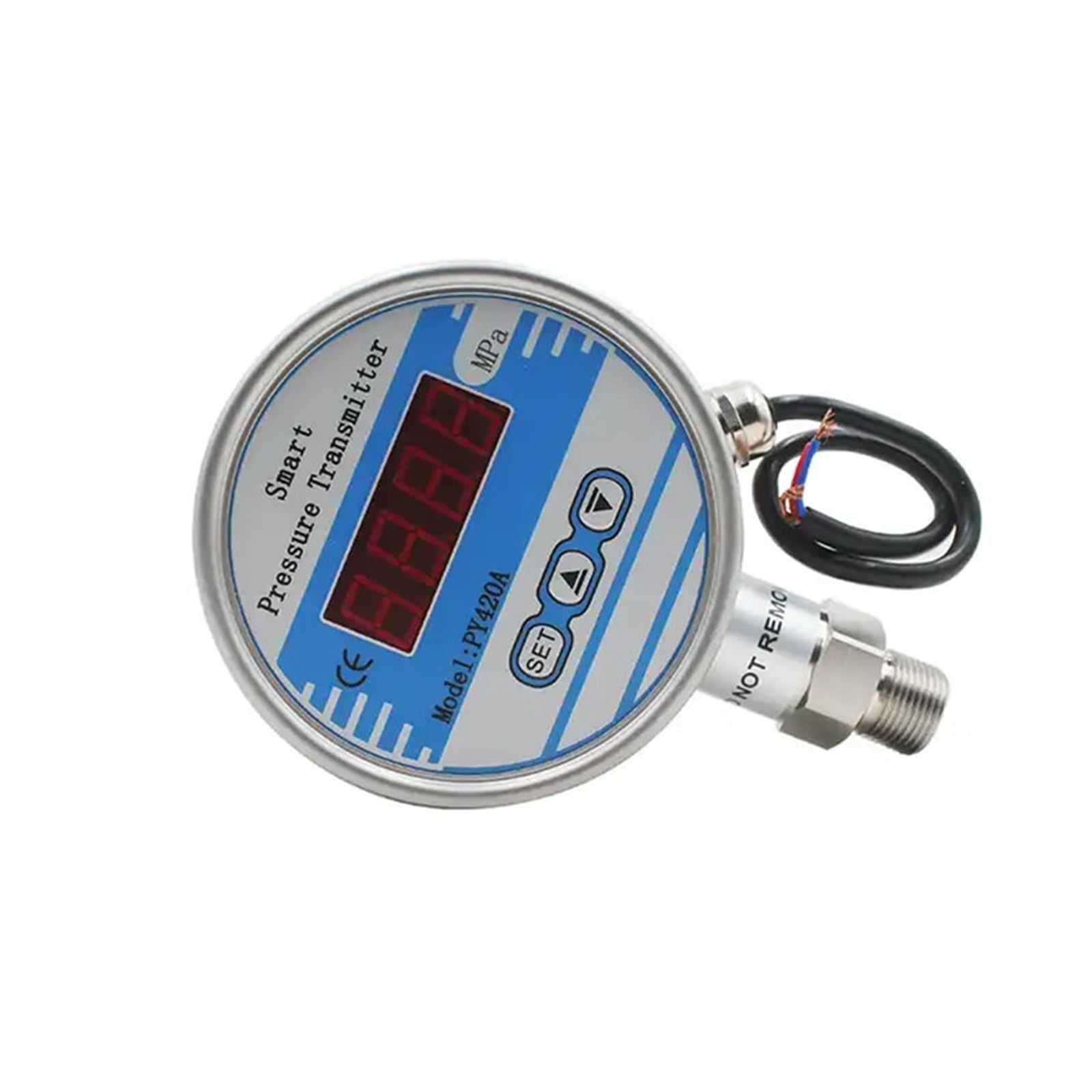 Manometro, Tipo radiale Acqua Olio Aria Uscita 4-20mA Manometro differenziale digitale wireless Manometro 0-100Mpa Controllo digitale della pressione(G1-4,Customization)