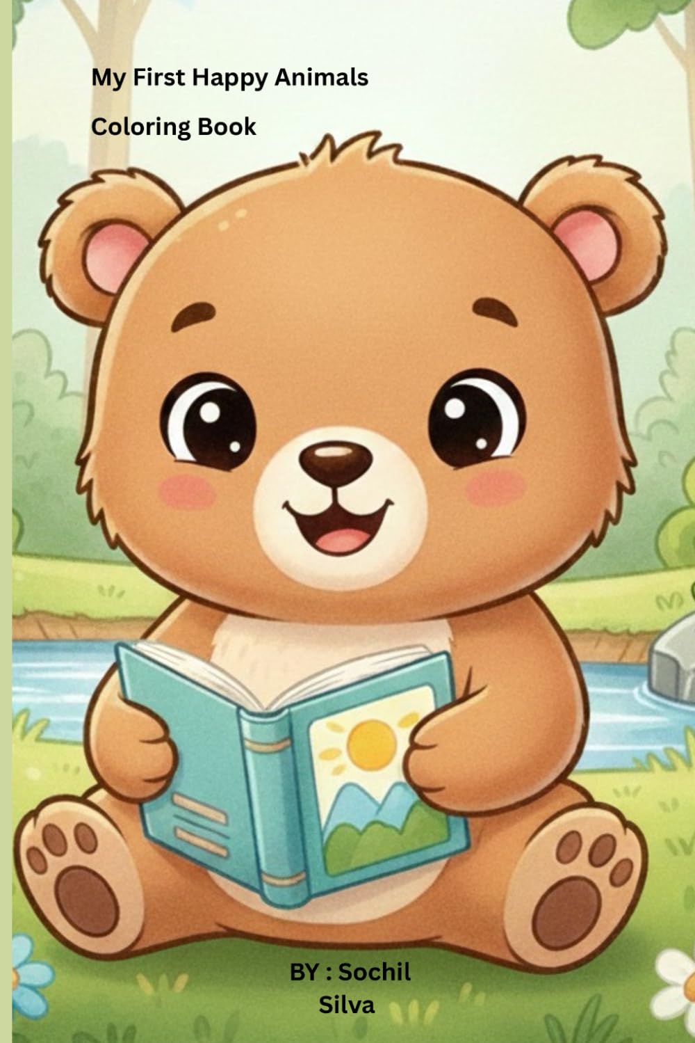 My First Happy Animals Coloring Book