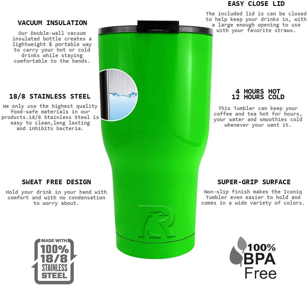 🛒 Crаzу Dеаlѕ RTIC 30 oz Neon Green Tumbler Cup Flаѕh Dеаlѕ - 50% оƒƒ RTIC 30 oz Neon Green Tumbler Cup