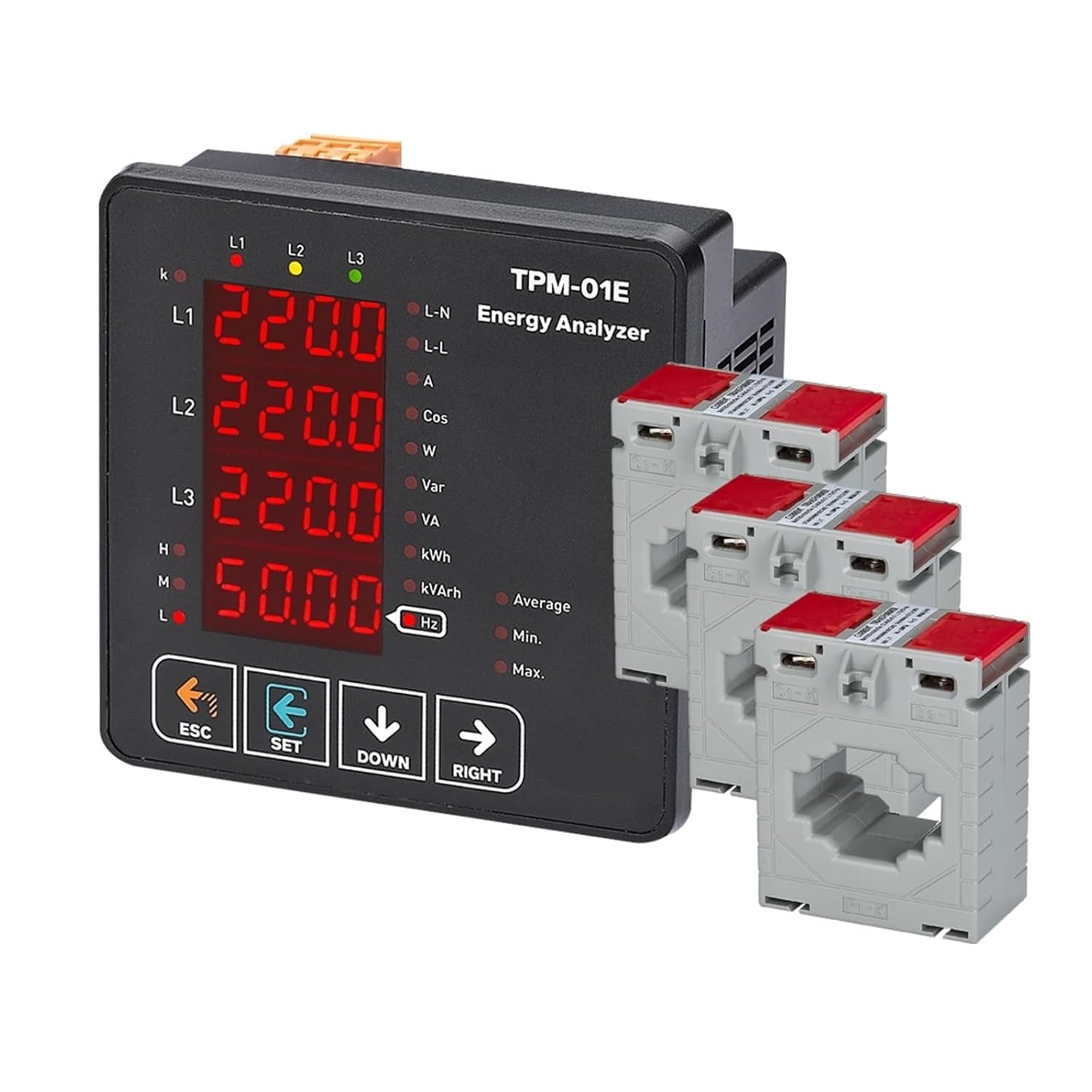 TPM-01E Energy Analyzer Multimeter 3P 4W 1Pcs(Without CT.)