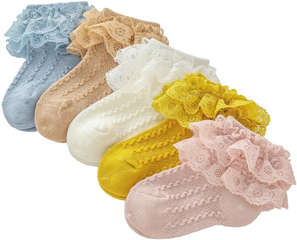 QandSweet Baby Girls’ Eyelet Flower Socks Ankle Sock for Newborn Infant Toddlers Kids QandSweet Baby Girls’ Eyelet Flower Socks Ankle Sock for Newborn Infant Toddlers Kids