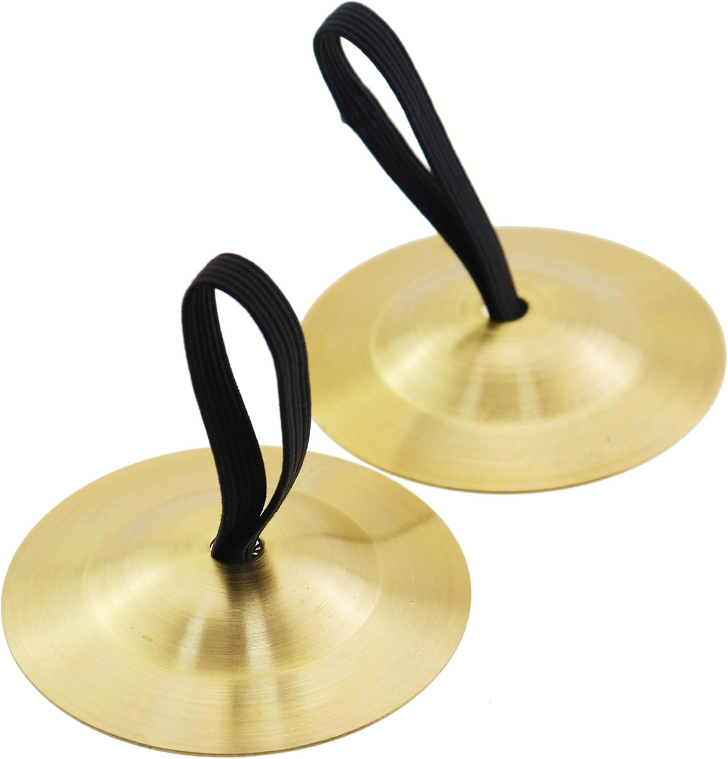6PCS Brass Finger Cymbals Diameter 2.1 Inch Percussion Instrument Teaching Aids Drums Accessories Suitable for Belly Dance and Ballroom Dancing image 5