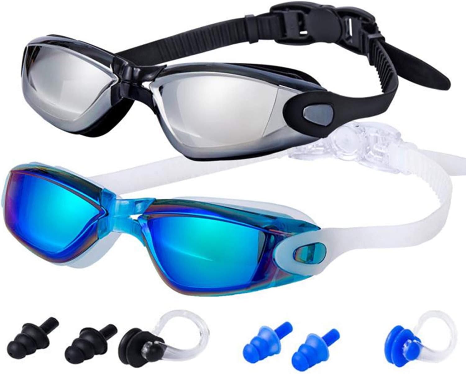 ALLPAIPAI Swim Goggles Swimming Goggles Pack of 2 No