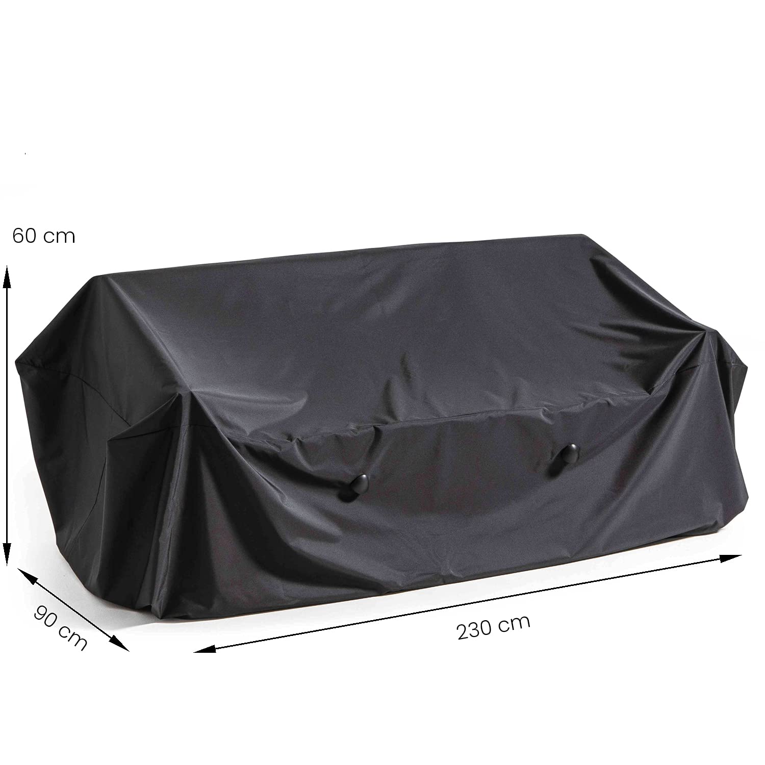 Funda para sofá 3 plazas de jardín, Cobertor Impermeable para mobiliario, Lona Protectora para Muebles de Exterior, Cubierta sofás de terraza