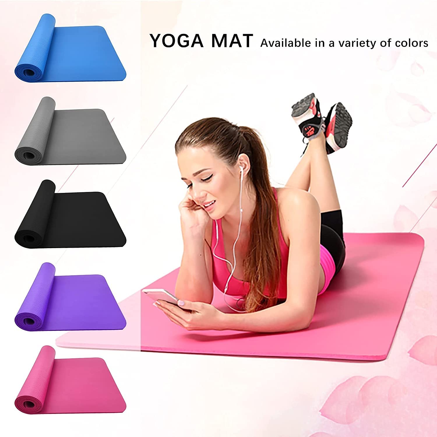 Yoga Mat (61 × 173 cm, 8mm)