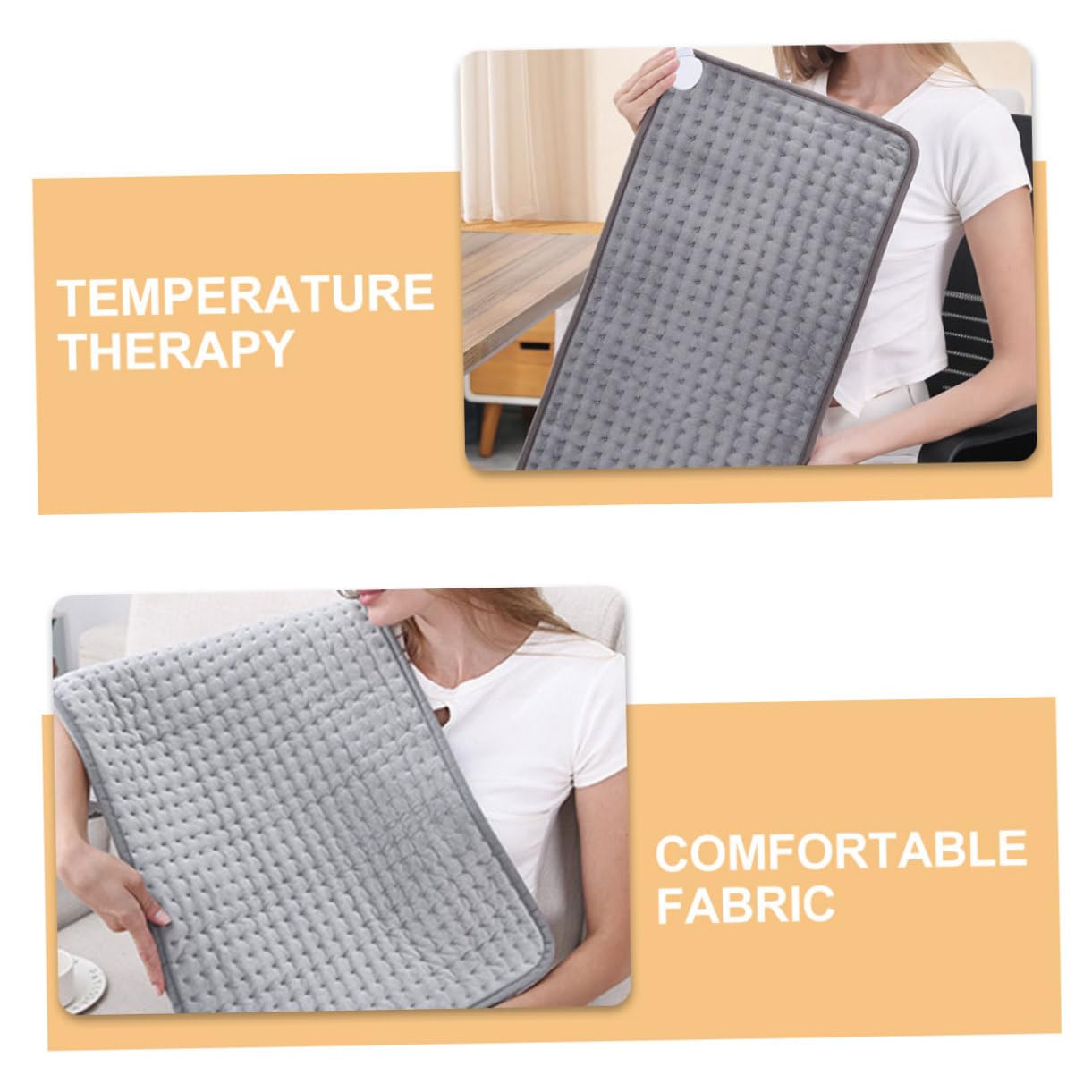 PACKOVE Almohadilla Térmica Eléctrica Para Mujeres Cólicos Menstruales Calentador Pies Almohadilla Espalda Calefactor