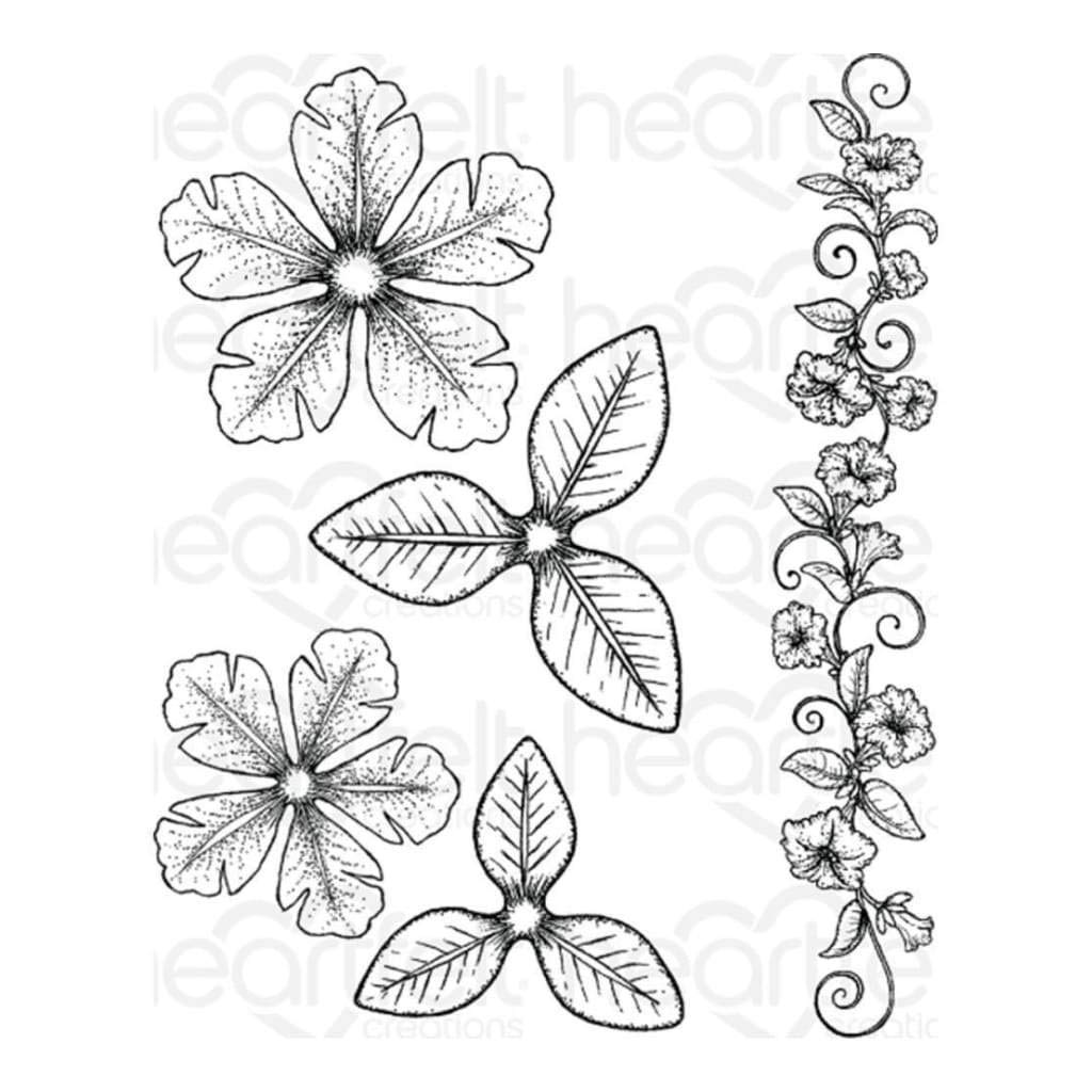 Amazon.co.jp: Heartfelt Creations Cling Rubber Stamp Set-Large