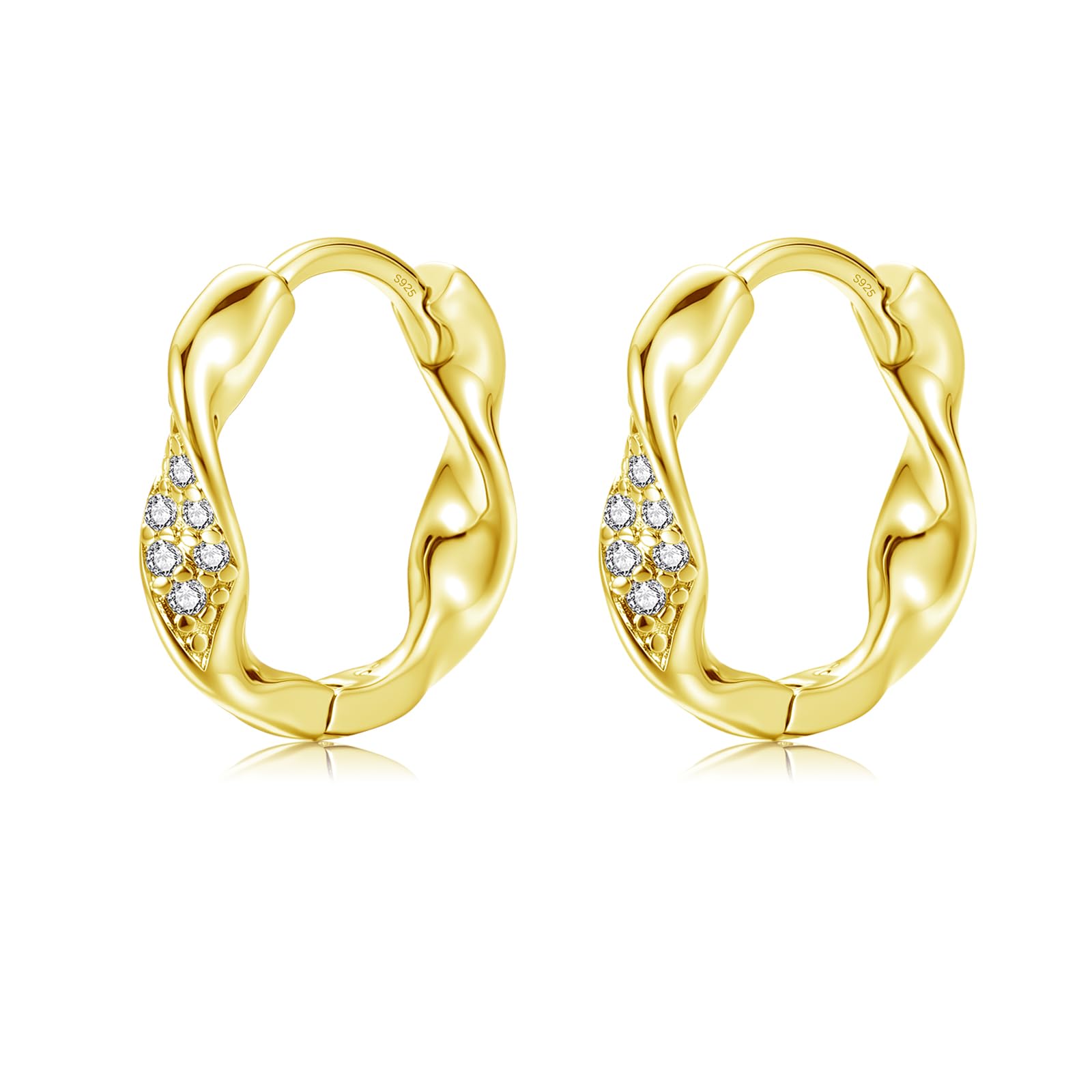Estrellique Ohrringe Silber 925, Hypoallergen 925 Sterling S